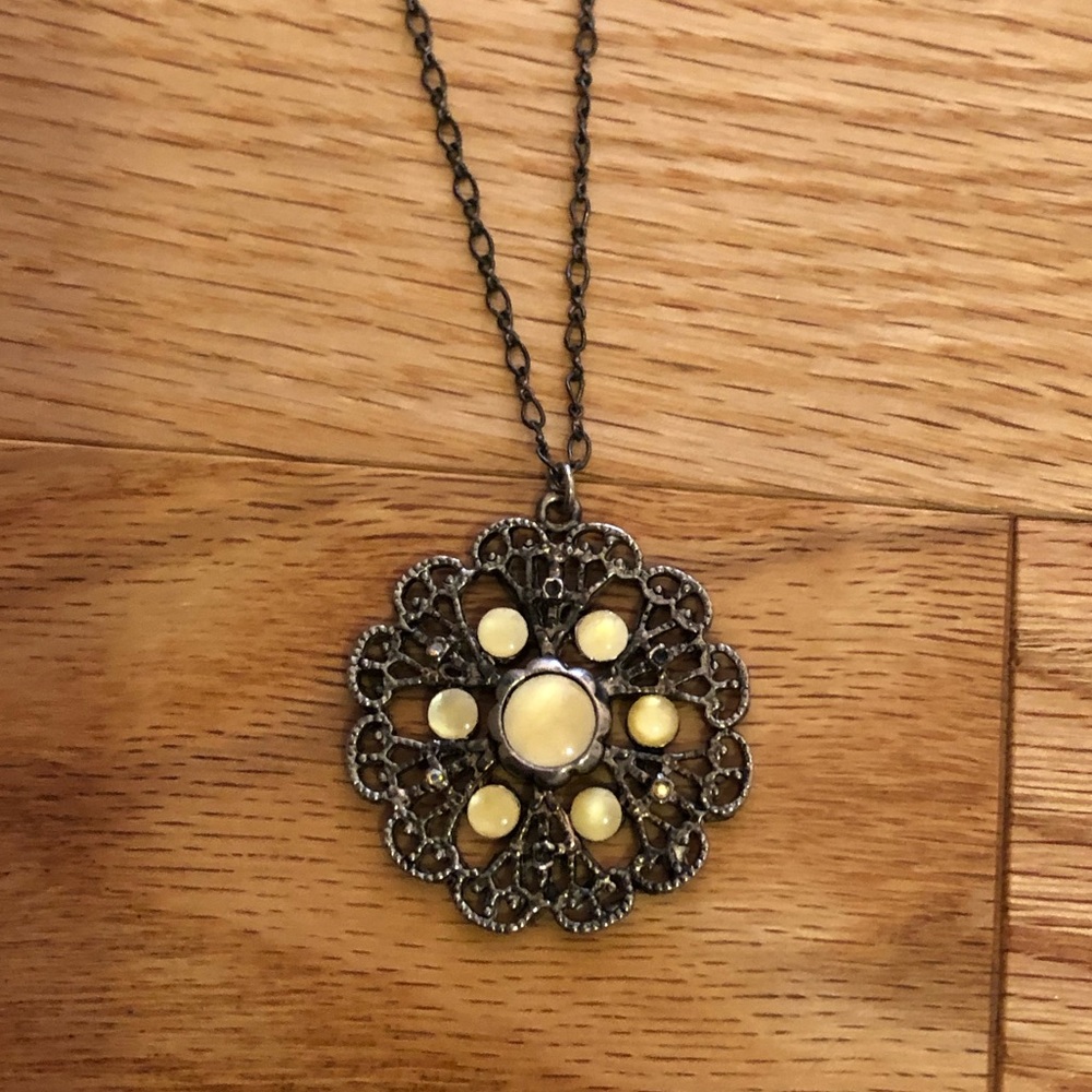 Opal like Pendant and Necklace